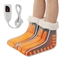 thumbnail image 3 of VEVOR Electric Foot Warmer with 6-Level Heating, Split Design Heated Slippers with Timer for Home and Office Use, 3 of 12