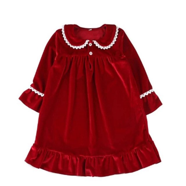 Navidad niños bebés niñas niño ropa de dormir terciopelo rojo manga larga con capucha chaquetas abrigos ropa de abrigo con bolsillo conjunto de pijamas para niños pequeños