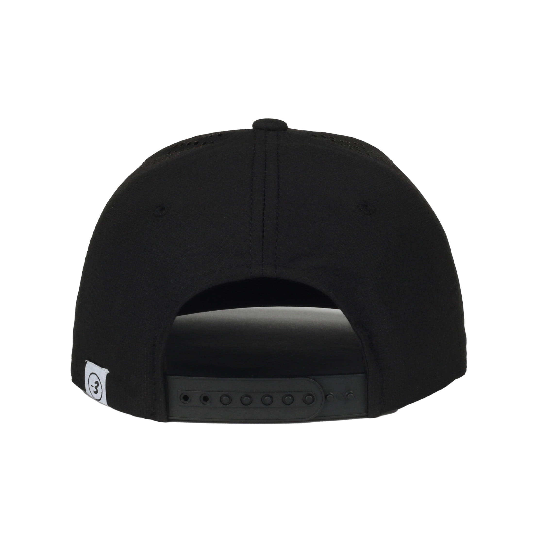Three Under Performance Golf Hat, Breathable Fabric, Snapback, Lightweight Golf Cap, One Size, Adult, Black