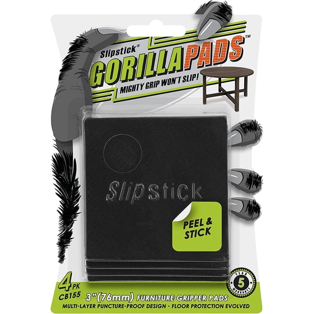 Slipstick GorillaPads Non Slip Furniture Pads/Gripper Feet Floor