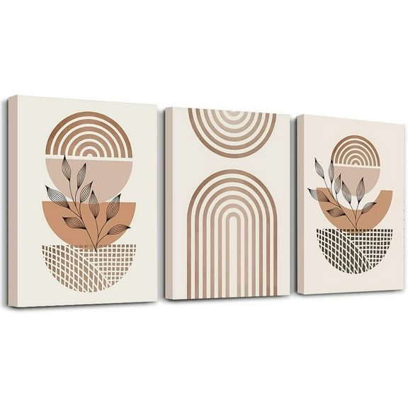 Boho Wall Decor Living Room Canvas Wall Art For Bedroom Abstract Line Wall Paintings Wall Decorations For Office Abstract Prints Artwork Room Wall Pictures Kitchen Home Decoration 3 Piece Set