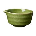 thumbnail image 2 of TISHITA Ceramic Matcha Bowl Handcrafted 450ml for Whisking Matcha Japanese Tea Cup Traditional Porcelain Tea Bowl for Tea Lovers Gift Dark Green, 2 of 8