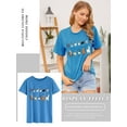 thumbnail image 4 of ZXSXSY Cute Cat Shirts for Women Graphic Tee Crew Neck Short Sleeve T-Shirts, 4 of 7