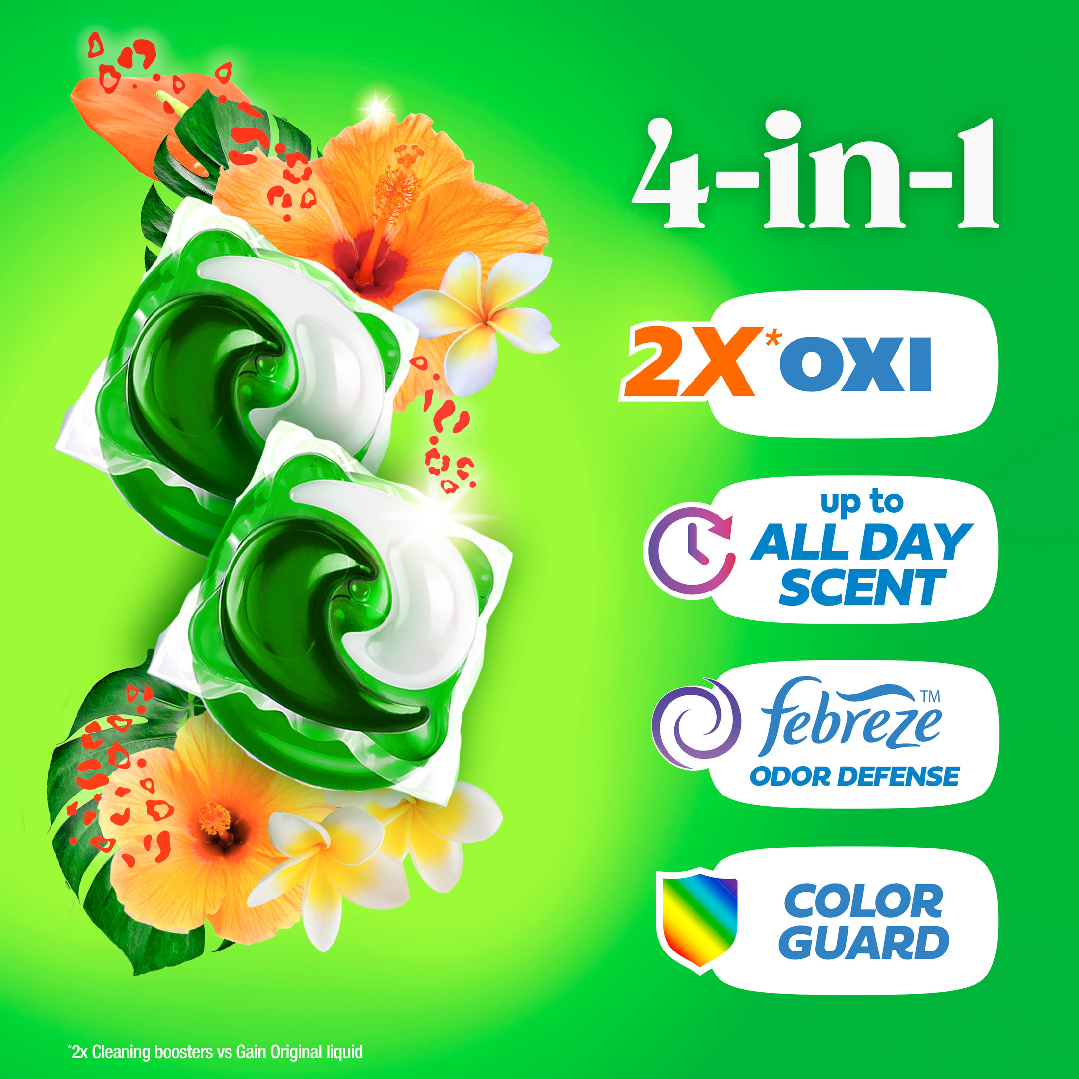 Gain Flings Laundry Detergent Pacs Island Fresh 60 Count photo 3