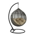 thumbnail image 2 of Modway Garner Teardrop Outdoor Patio Swing Chair in Gray Mocha, 2 of 6