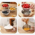 thumbnail image 4 of 304 Stainless Steel Drain Rack Mini Strainer Set with Mixing Bowl for Efficient Washing and Draining of Fruits Vegetables Rice and Berries, 4 of 5