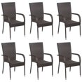thumbnail image 3 of Bowery Hill Contemporary Powder-Coated Garden Dining Set in Brown, 3 of 15