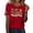 Red(250 anniversary usa flag), variant on Iaqnaocc 4th Of July Tops for Women Trendy Short Sleeve America 250 Crew Neck Patriotic 250 anniversary usa flag Tees Retro 2026 Summer Festival T Shirts for Women Navy M