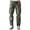 Z54 Green, variant on Mifsaly Tapered Cargo Pants for Men with Zipper Pockets Drawstring Wide Leg Casual Trousers Summer Outdoor Baggy Hiking Pant M