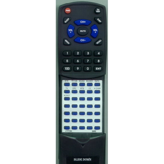 Replacement Remote for SABRE RTLCT371BKA, LCT371BKA, LCT191BKA, LCD191BKA