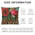 thumbnail image 5 of Fenyluxe Leopard Pillow Cover,Red Rose Printed Throw Pillow Cover for Outdoors Car,Wild Animal Safari Cheetah Spot Decor Cushion Case,Brown Leopard Pattern Soft Decorative Pillow Cover White, 5 of 5