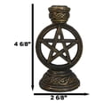 thumbnail image 2 of Celtic Witchcraft Wicca Sacred Pentagram Circle Backflow Incense Burner Figurine, 2 of 10