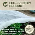 thumbnail image 3 of DeWitt 2-Pack Ultimate Plant Protection Blanket 2.5 oz, Heavy-Duty Winter Garden Outdoor Cover and Frost Cloth for Crops and Perennials, 6x50 Feet, 3 of 6