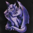 thumbnail image 3 of CafePress - Gargoyle Tattoo Women's Dark Pajamas - Women's Short Sleeve Print T-Shirt and Pants Dark Cotton Pajama Set, 3 of 7