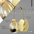 thumbnail image 5 of Venezia VAW1201GL Integrated LED ETL Certified Wall Sconce Lighting Fixture Gold, 5 of 11