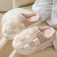 thumbnail image 1 of Pantuflas de forro polar para mujer, antideslizantes, con espuma viscoelástica, cómodos y lindos zapatos planos Wdftyju Tenis De Mujer Tenis De Hombre, 1 of 6