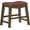 Red, variant on Solid Wood Stools, 20-Inch Dining Height Upholstered Padded Saddle Dining Stools, Faux Leather, Easy Assembly Narrow Solid Wood Frame, Nickel Nailhead, Modern Rustic