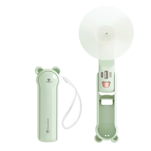 Ventilador portátil de mano Dosododa con banco de energía y linterna