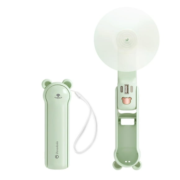 Ventilador portátil de mano Dosododa con banco de energía y linterna