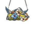 thumbnail image 2 of CHLOE Thrush Animal Tiffany-glass Window Panel 10" Wide, 2 of 3