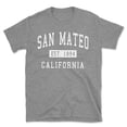 thumbnail image 1 of San Mateo California Classic Established Men's Cotton T-Shirt, 1 of 1