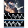thumbnail image 2 of High Pressure Shower Head Handheld 5" Large, Extra Long 60" SS Hose 10-mode Portable Detachable Shower Head with Hard Water Filter for Bathroom, Anti-clog & Powerful to Clean Tile & Pets, 2 of 10