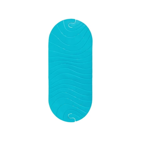 Boon Ripple Rubber Bathtub Mat, Slip-Free Baby Bath Mat With Suction Cups