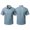 106#Blue, variant on Mens Short Sleeve Button Down Shirt Casual Print Pocket Top Summer Lightweight Blouse for Work Travel Out Activities Gray 5XL