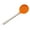Orange, variant on Cheers.US Silicone Skimmer Slotted Spoon, BPA-free & Heat resistant up to 480°F, Stainless Steel Handle Seamless & Nonstick Kitchen Skimmer Strainer Cooking Utensil