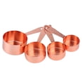 thumbnail image 1 of Measuring Spoon,4PCS Rose Gold Stainless Stainless Steel Measuring Scoop Measuring Spoon Cup Built for the Future, 1 of 8