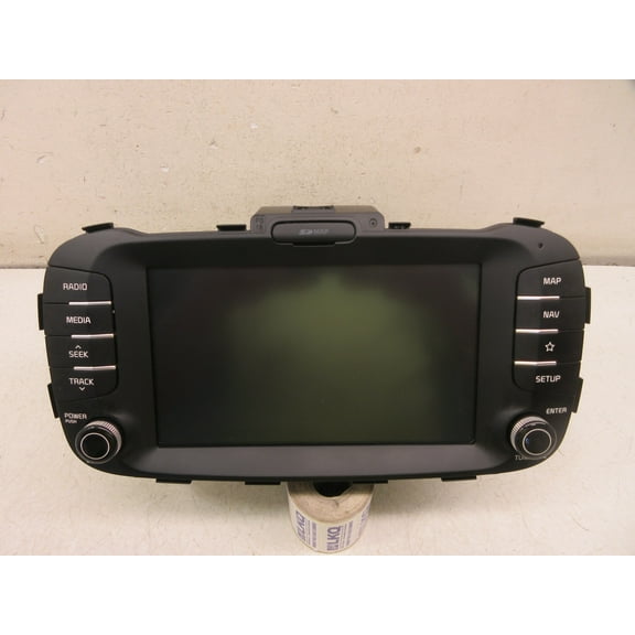 Pre-Owned 18 19 Kia Soul AM FM Media Navigation Radio Player Display Screen OEM LKQ - Verify Specific Vehicle Fitment In Description - (Good)
