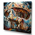 thumbnail image 2 of Designart "Horse on the Carousel" Carousel Wall Art Print, 2 of 5