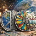 thumbnail image 4 of Dvkptbk polyester figurine World Calm Commemorative Coin, 4 of 6