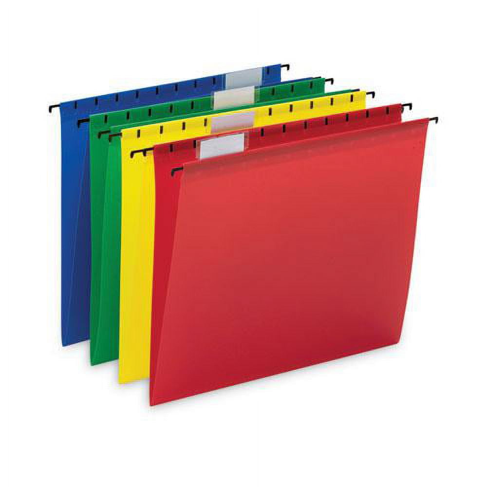 Essendant SMD64026 Poly Hanging Folders, Assorted Color - 12 per Pack