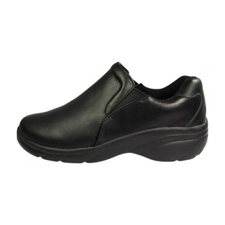 NATURAL UNIFORMS WOMENS SLIP-ON LEATHER NURSING (Best Shoes For Nurses On Feet All Day)