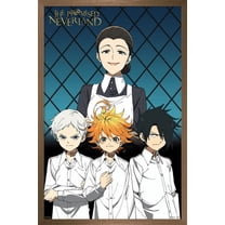 The Promised Neverland - Mom & Orphans Wall Poster, 14.725" x 22.375", Framed
