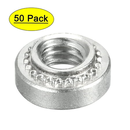 

Self -Clinching Nuts #8-32x0.12-Inch Stainless Steel Rivet Nut Round Head Steel Metal Sheet Mounting Fastener 50pcs