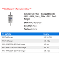 thumbnail image 2 of In-Line Fuel Filter - Compatible with 1995 - 1998, 2001, 2004 - 2011 Ford Ranger 1996 1997 2005 2006 2007 2008 2009 2010, 2 of 2