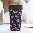 thumbnail image 6 of Lsque Cartoon Dinosaur Pattern Travel Coffee Mug 16oz: Insulated Coffee Cup with Leakproof Lid, Coffee Tumbler, Reusable Coffee Cups with Seal Lid, 6 of 8
