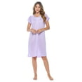 thumbnail image 5 of Casual Nights Women's Fancy Lace Floral Short Sleeve Nightgown, 5 of 5