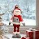 thumbnail image 1 of Extendable Snowman Doll Christmas Decor Stretchable Santa's Deer Toy For Window Display Mantel Tree Decorations Festive Interactive Party Props For Home, 1 of 5