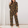 thumbnail image 2 of Sikiie German Shepherd Dog Women's Long-Sleeve Shirt and Full-Length Bottom Pajama Set (s-xxl)-X-Large, 2 of 7