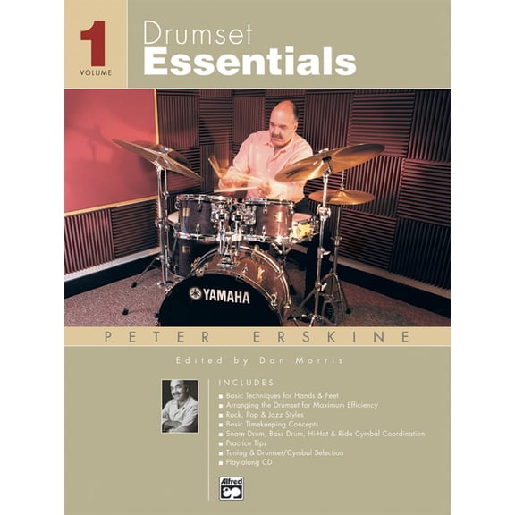 Drumset Essentials, Vol 1: Book  CD