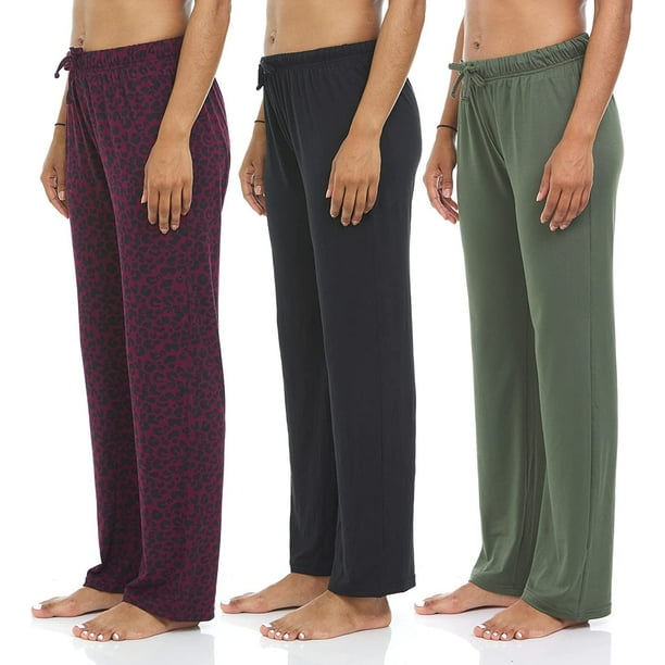 Lounge Pants for Women 3 Pack Sleep Casual Sleep Bottom Pajama Pants