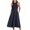 #157 Navy Dress, variant on Rvkxad Summer Dresses for Women 2025 Crew Neck Smocked A Line Midi Dress Sleeveless High Waist Flowy Casual Spring Sundress Army Green XXL