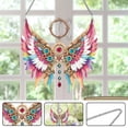 thumbnail image 4 of ARTopod 4PCS DIY Dot Diamond Pendant Diamond Art Painting Colorful Wings Creative Design Home Decoration Pendant (Single Side Dot Diamond)-LY607+LY608+LY609+LY610, 4 of 12