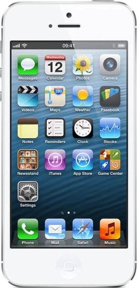Apple iPhone 5 16GB White & Silver (AT&T) Refurbished B+ Walmart.com