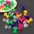 thumbnail image 3 of Jumbo Push Pins 40 Pack, Colorful Thumb Tacks for Cork Board, Bulletin Board, Office, Home, 3 of 5