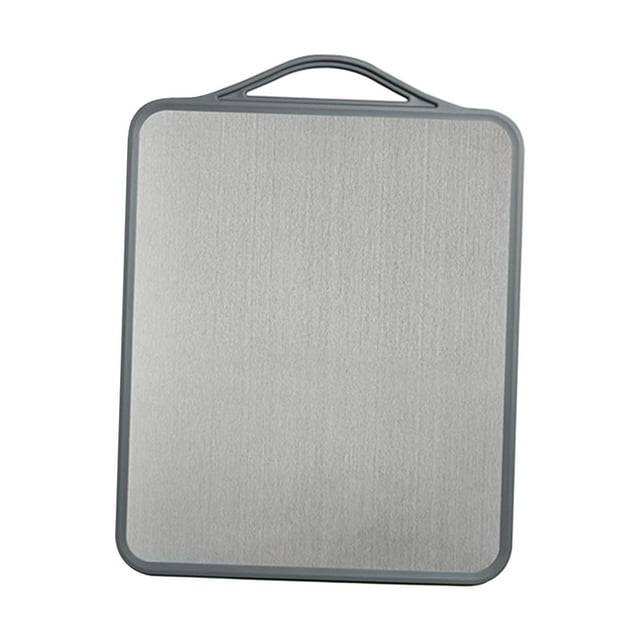 Double Sided Cutting Board Durable Anti Slip Professional for Home, Restaurant, Gray