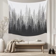 thumbnail image 5 of Vintage Forest Grey, Tapestry for Bedroom Wall Hanging Tapestry, Modern Gradient Aesthetics Color Decor Ceiling Backdrop Tapestries Poster Blanket Wall Decor for Teens Room Living Room Dorm 59" x 90", 5 of 8
